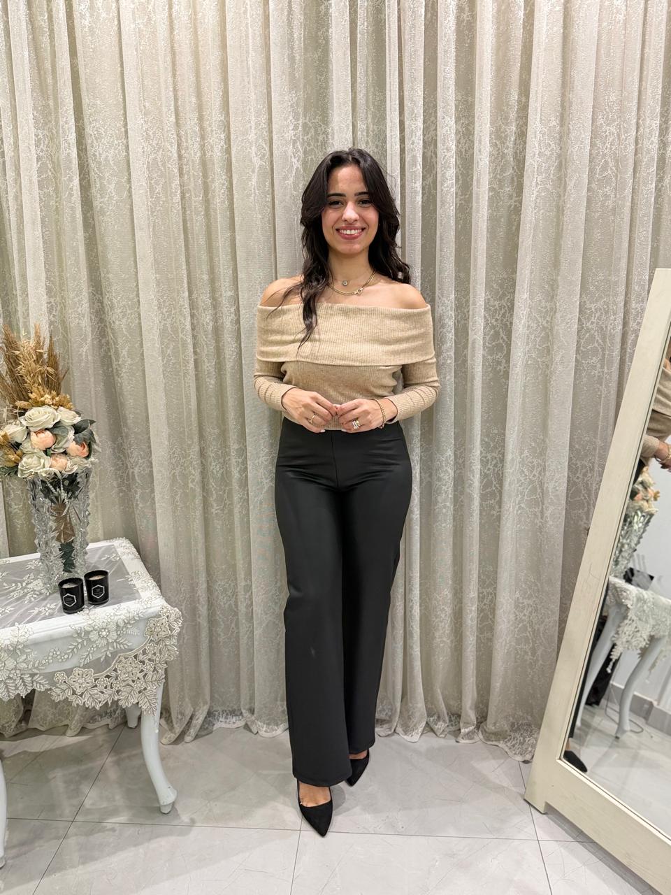 Basic Rib Off Shoulder