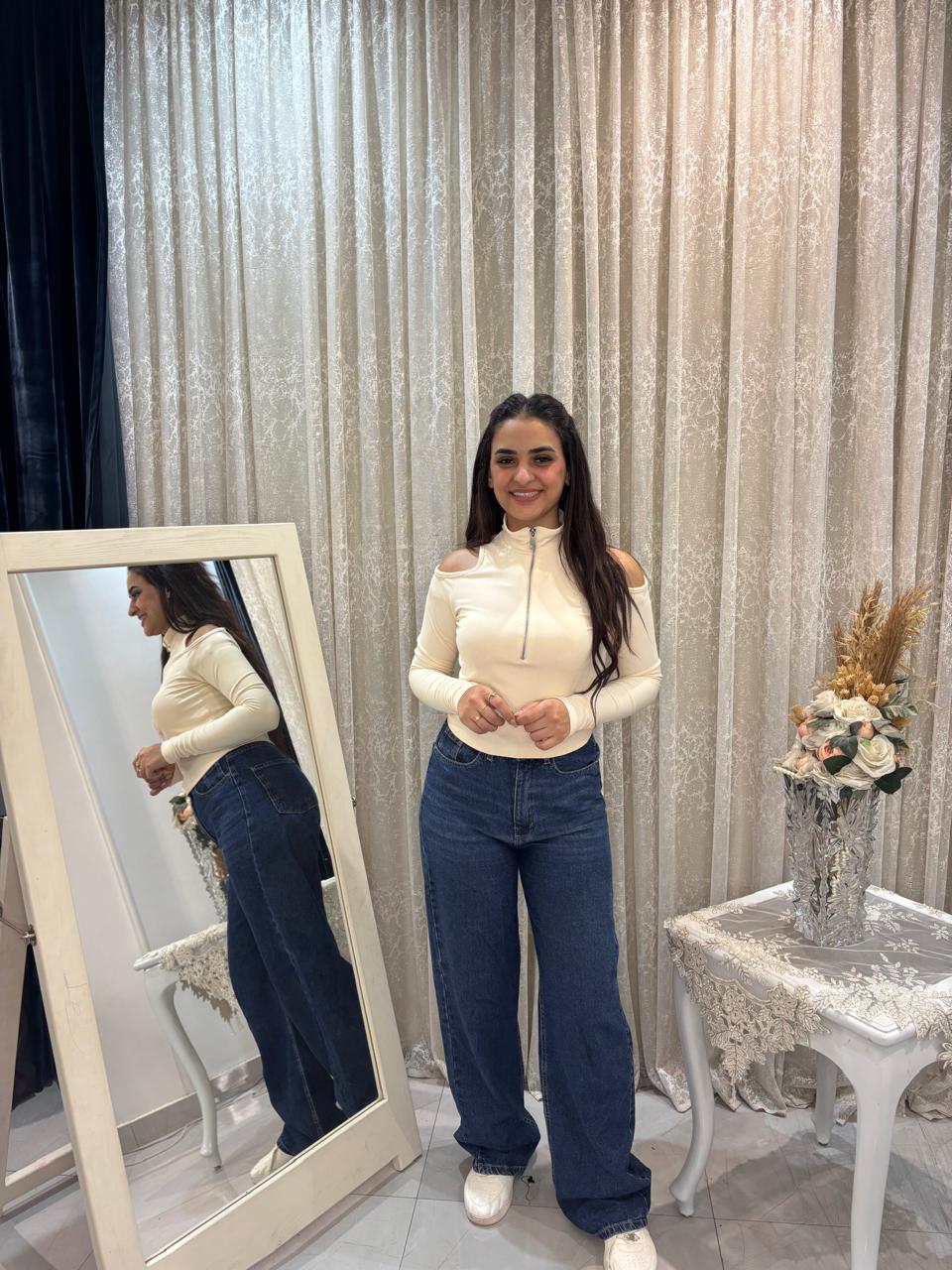 Top Cotton Lycra Off Shoulder