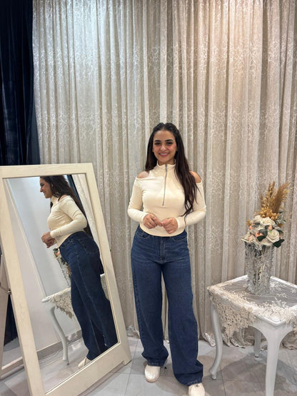 Top Cotton Lycra Off Shoulder