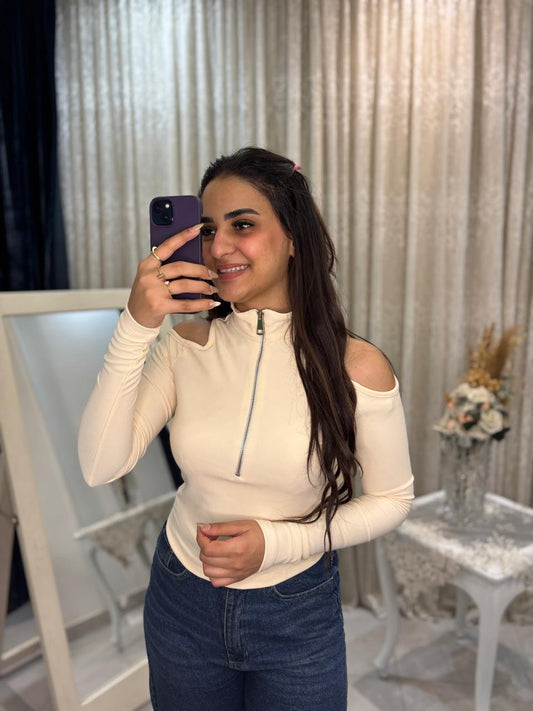 Top Cotton Lycra Off Shoulder