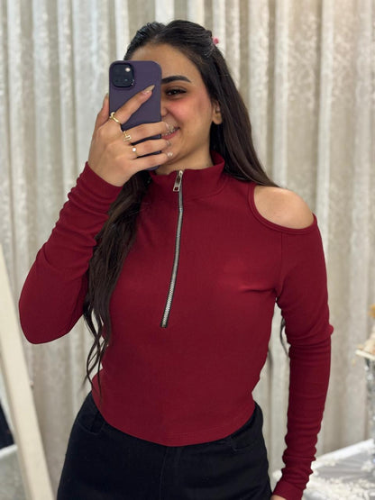 Top Cotton Lycra Off Shoulder